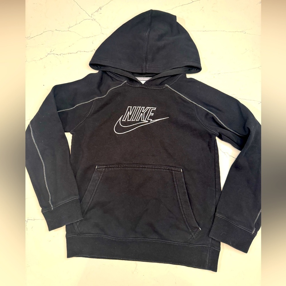 Boys Nike Black Hoodie, Size Small